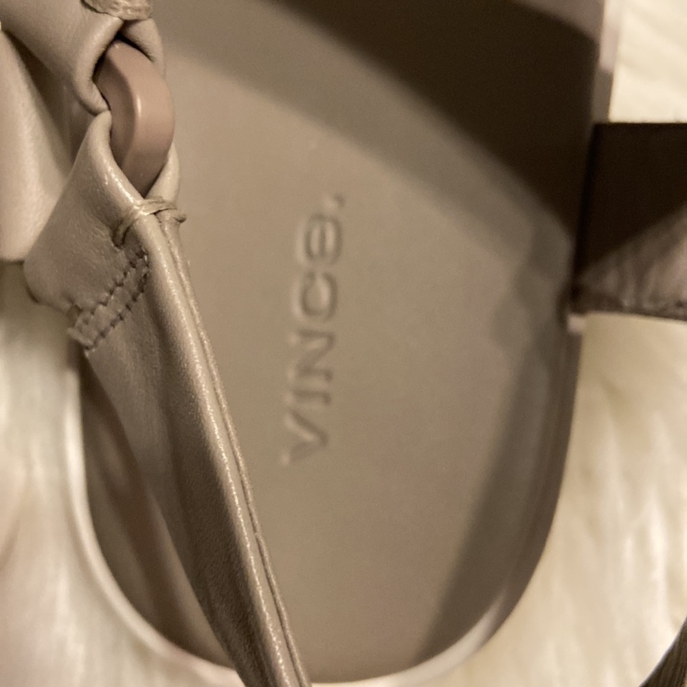 VINCE Sandals size 9 excellent condition color dark gray see all pictures - Picture 10 of 16